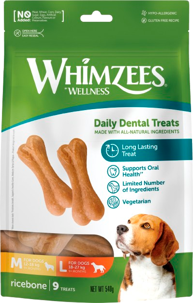 Whimzees Ricebone Veggie 9 stk