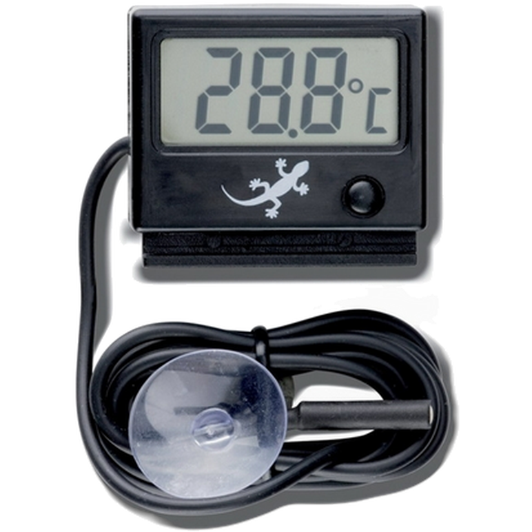 Digitalt termometer - Terrariumtemperatur svart 4,5 cm
