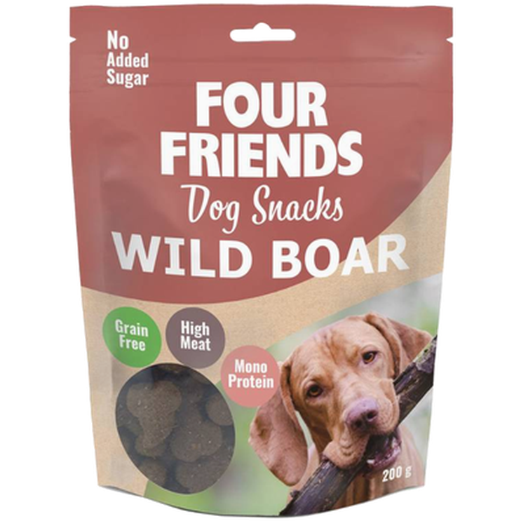 FourFriends Hundesnacks av villsvin 200 g