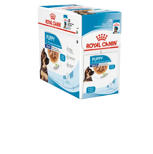 Royal Canin - Maxi Puppy Gravy 10 x 140 g - Hund - Hundefôr - VåtfôrPetXL