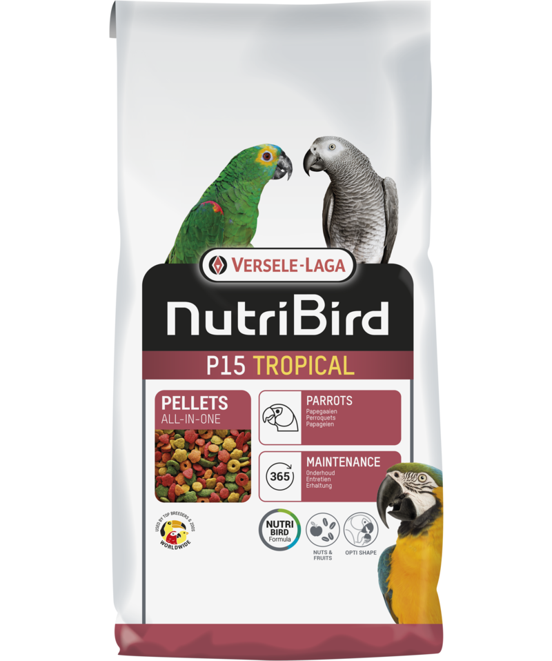 Versele-Laga - NutriBird P15 Tropical (papegøye) 10 kg - Fugl - FuglefôrPetXL