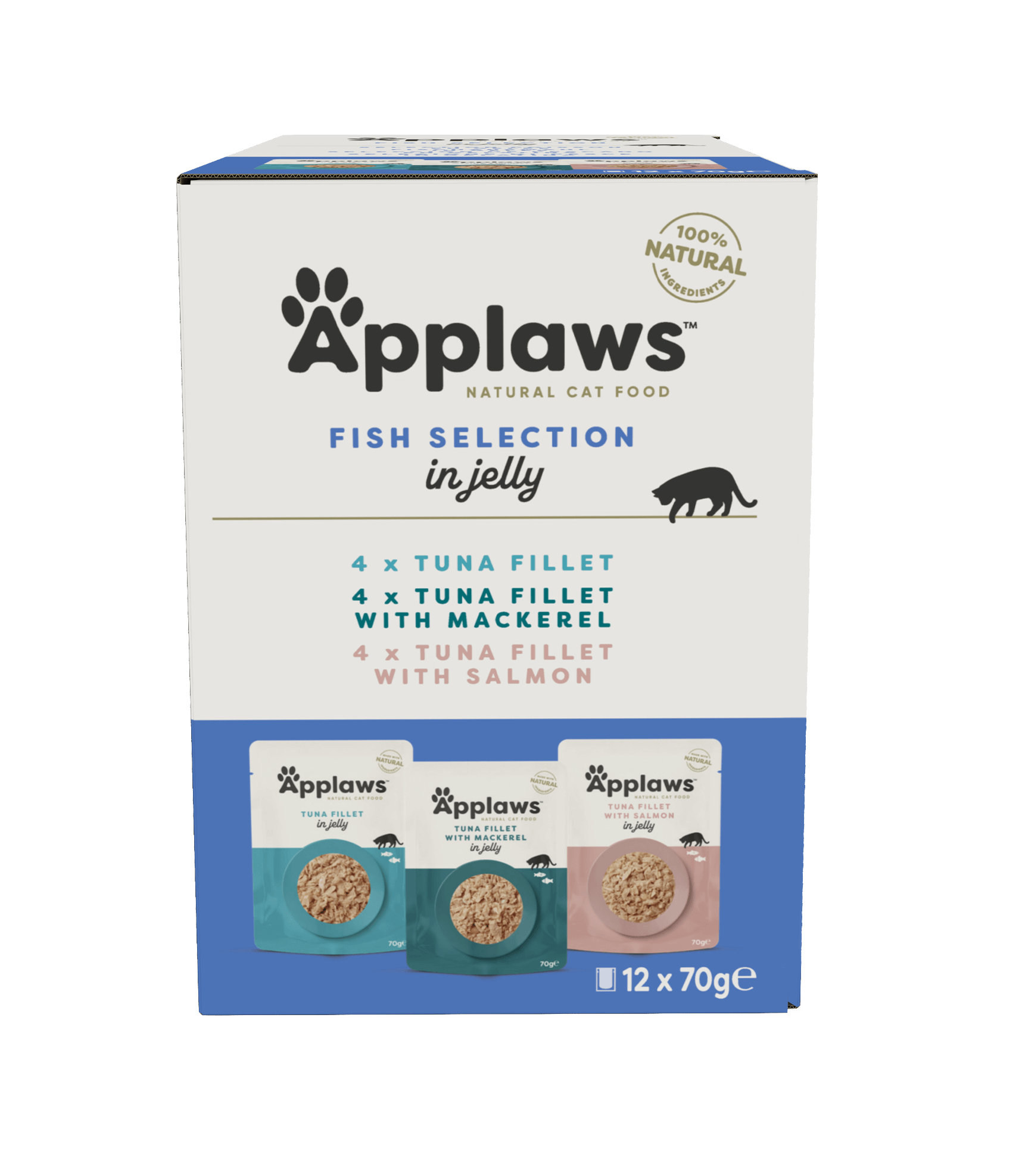 Cat Pouches Fish Selection in Jelly