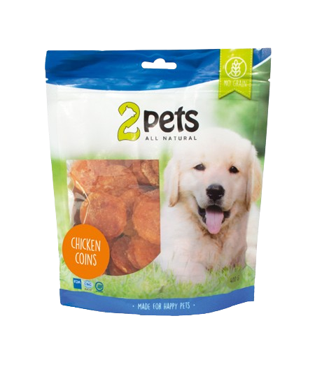 2 pets Dogsnack Kyllingmynter, 400 g