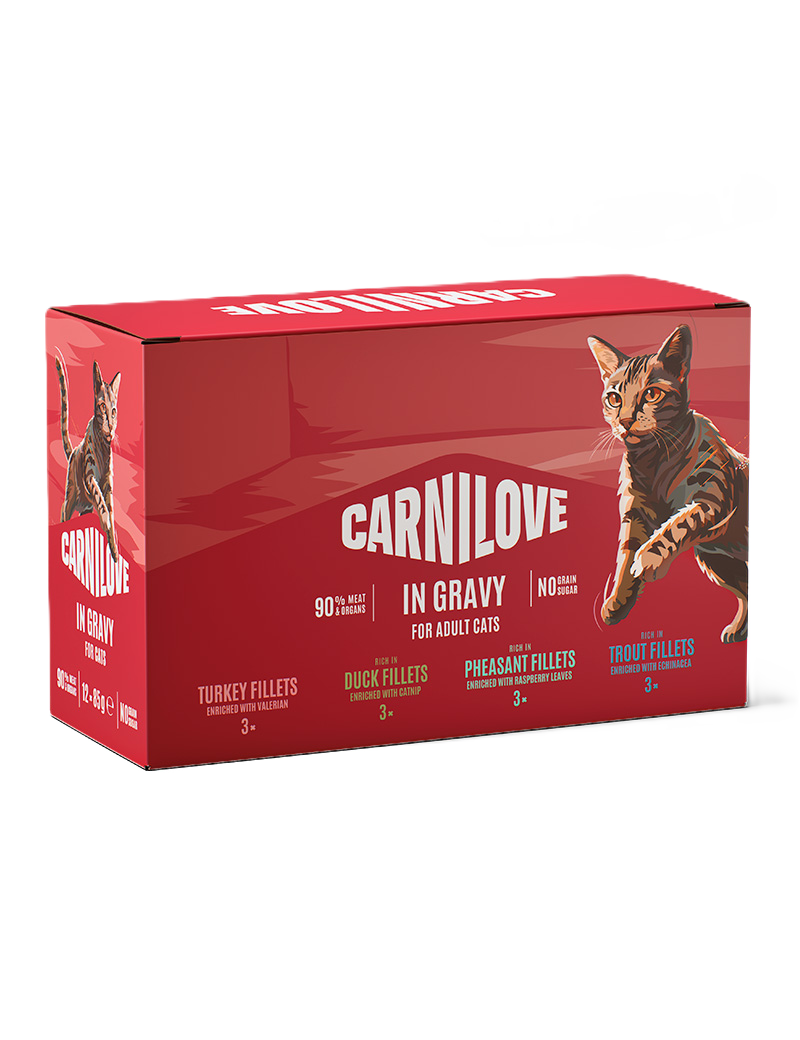 Carnilove Cat Pouch Gravy Multipack 12x85g
