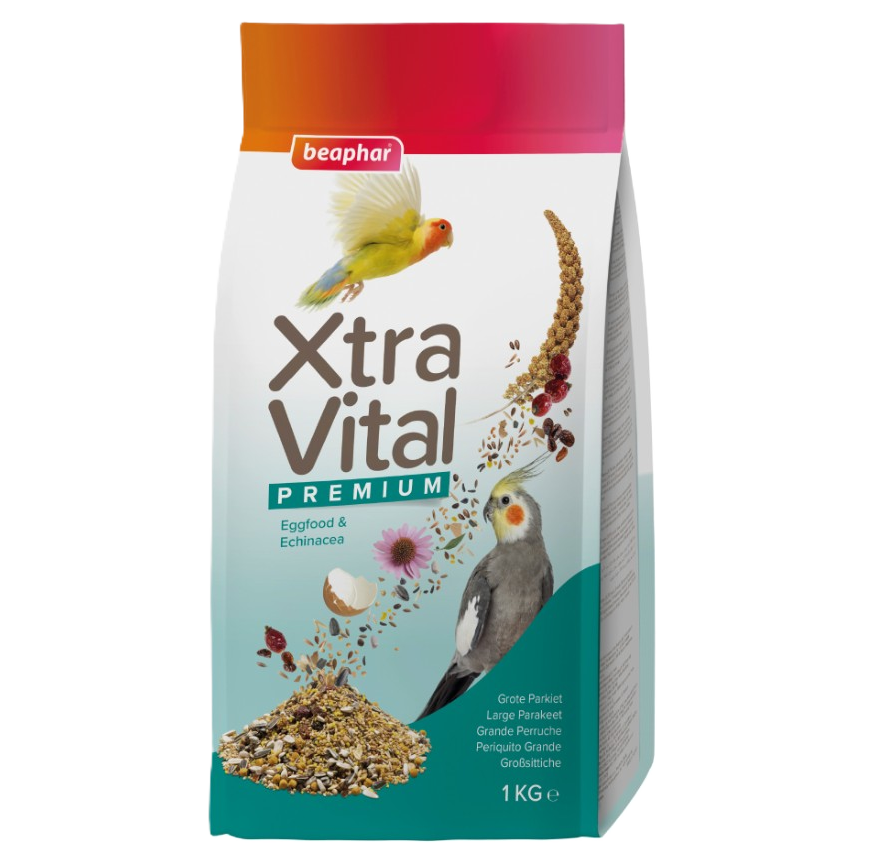 Beaphar XtraVital Large Parakeet Complete Bird Food 1 kg