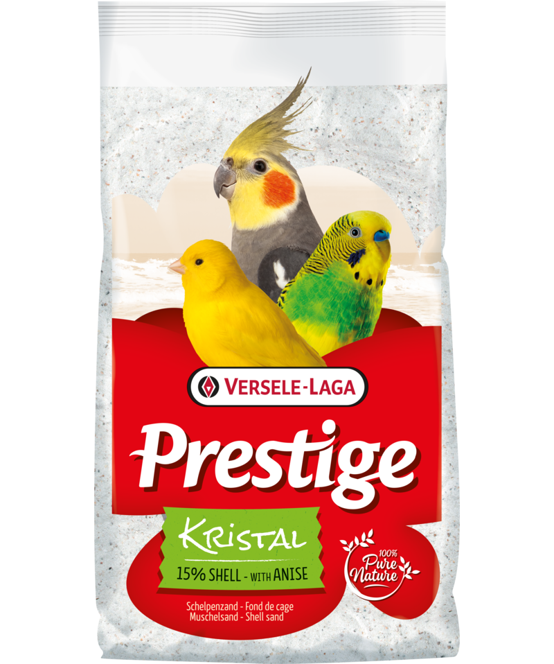 Versele-Laga - Prestige Crystal Shell Sand 25 kg - FuglPetXL
