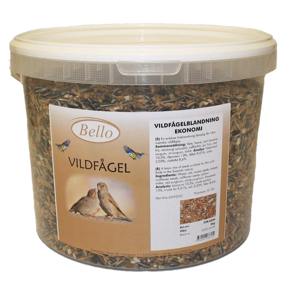 Bello Wild Bird Mix Economy 5 kg bøtte