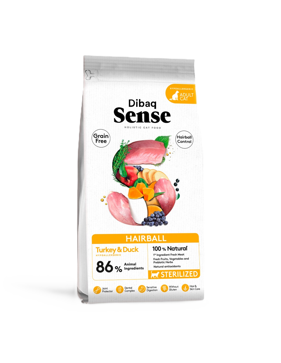 DIBAQ Sense Cat Grain Free Hairball (Duck&Turkey)
