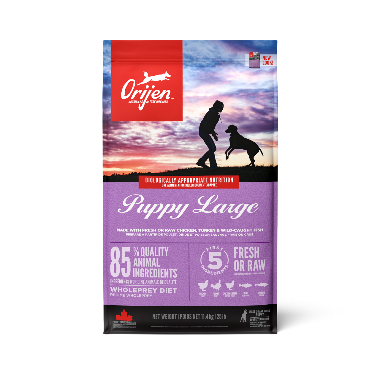 Orijen Dog Puppy Large Grain Free - Tørrfôr til hund 11,4 kg