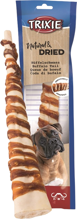 Trixie Bøffelhale, tørket, kjøttpakket, 28-30 cm