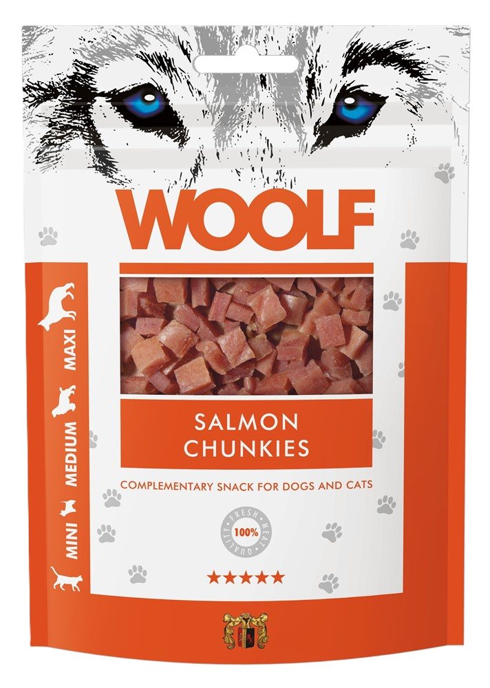WOOLF Salmon Chunkies 100g