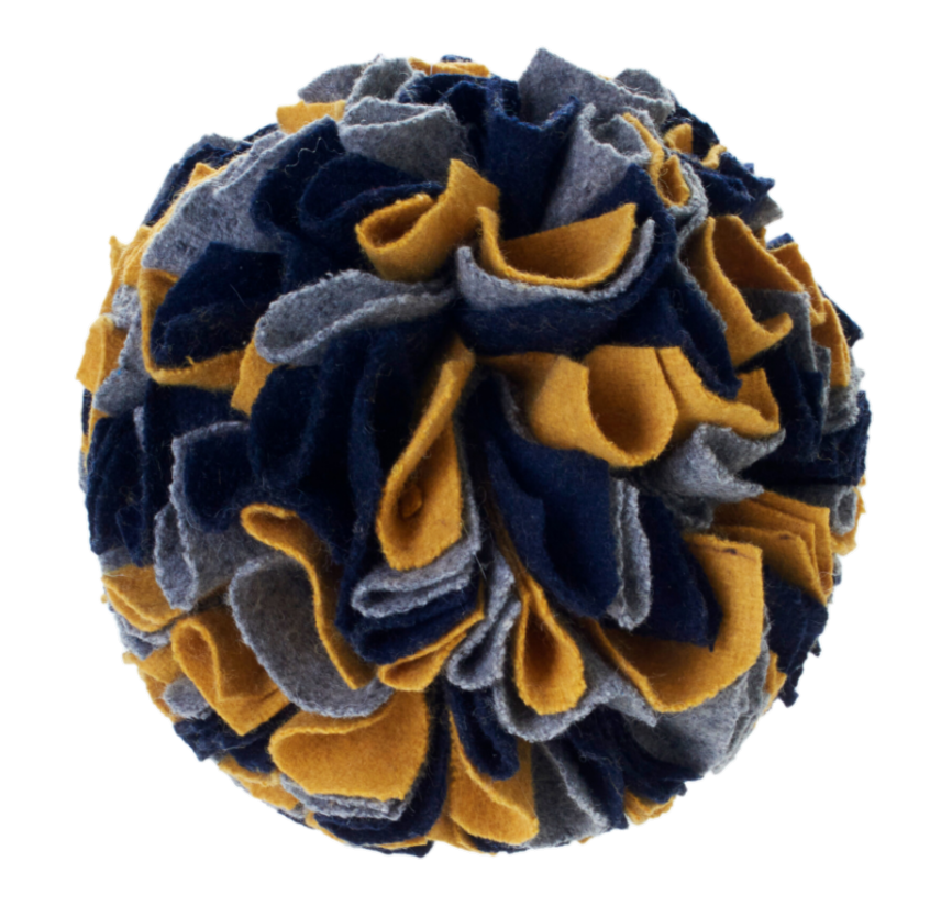 Hunter Hundeleketøy Sniffle Ball Eiby Polyester Blå/Grå/Gul ø15cm