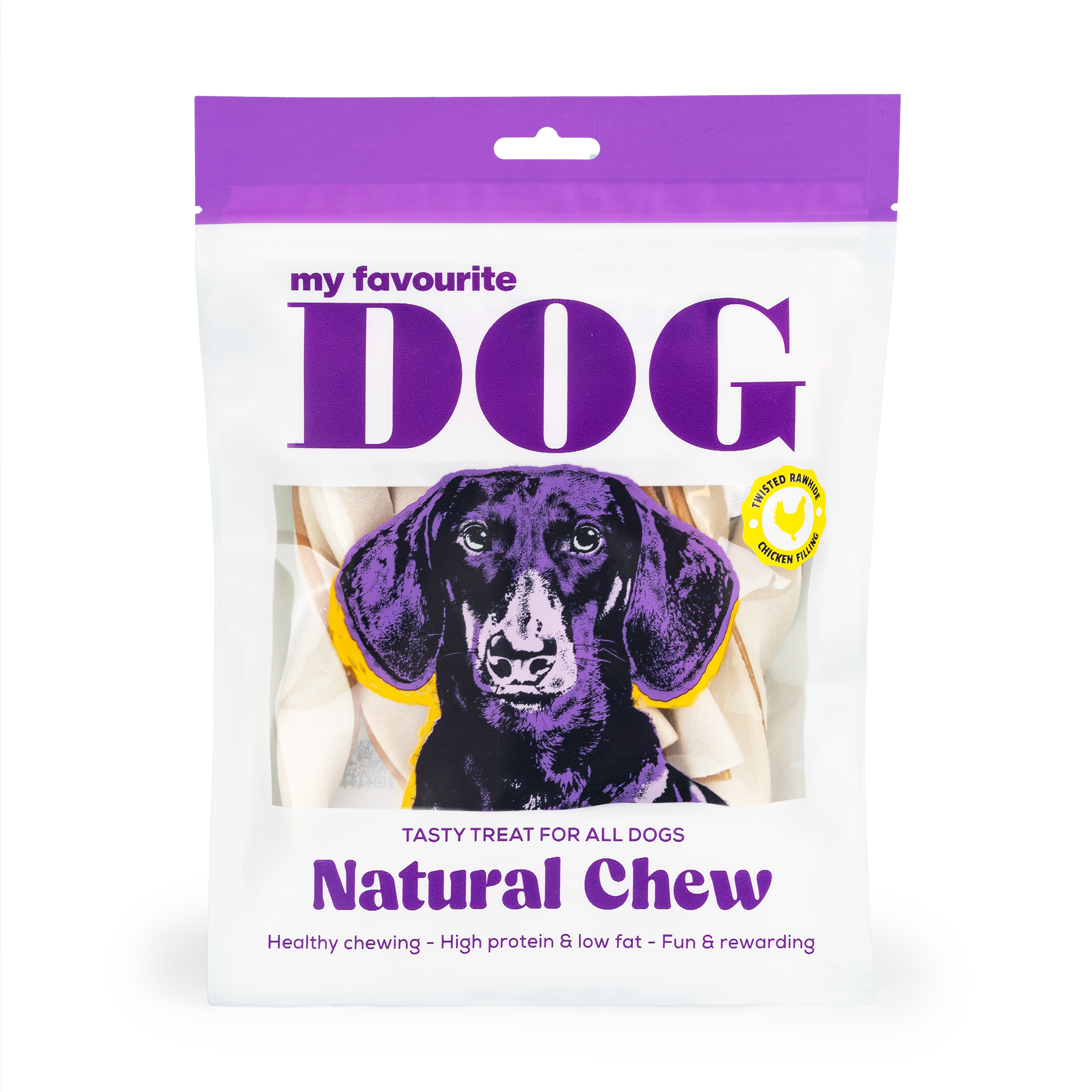 My favourite DOG Fylte råhudsnodd - Kylling 14 cm, 220 g, 10-pk