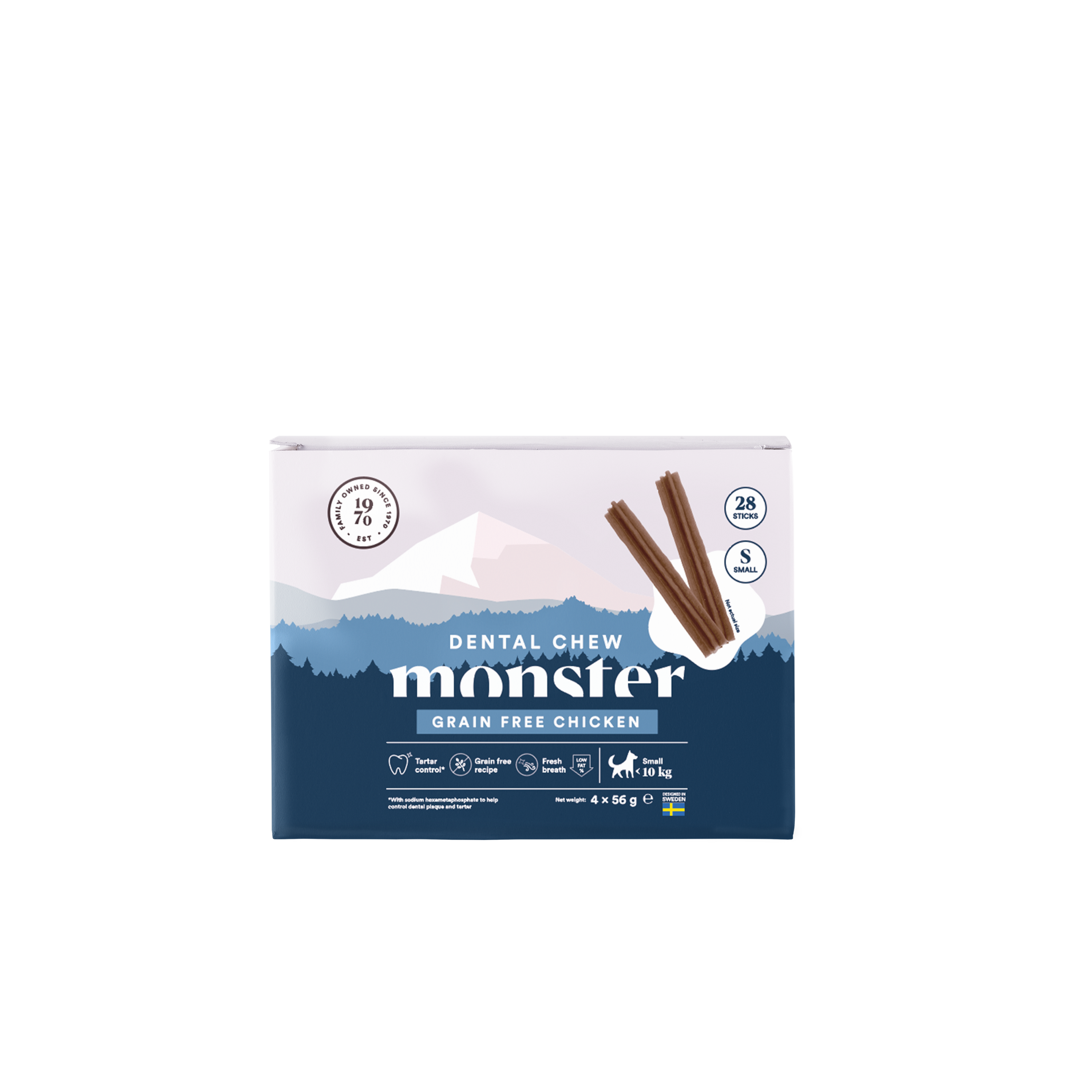 Monster Pet Food Dog Dental Chew Grain Free Chicken Month