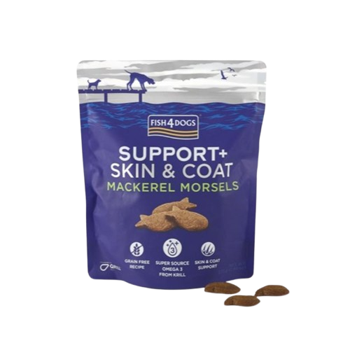 Fish4Dogs Godbiter med makrell for hud og pels 225g