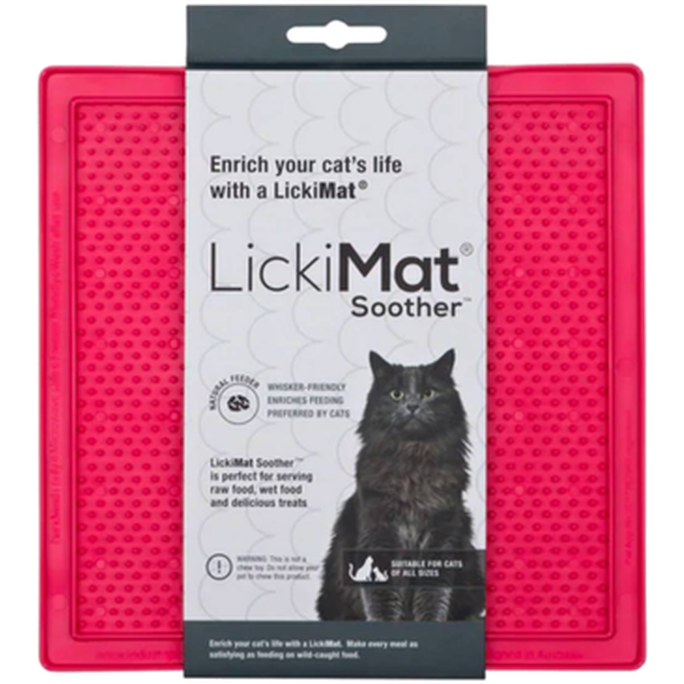 LickiMat - Cat Classic Smokk rosa 20 x 20 cm - Katt - MatplassenPetXL