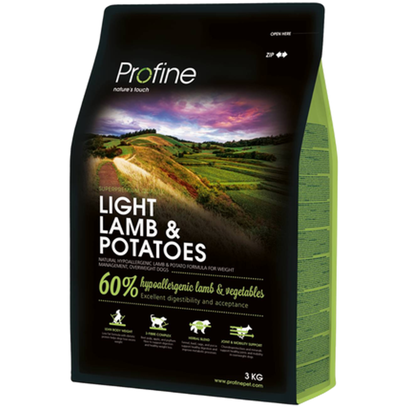 Profine Tørrfôr til hund Light Lam & Poteter
