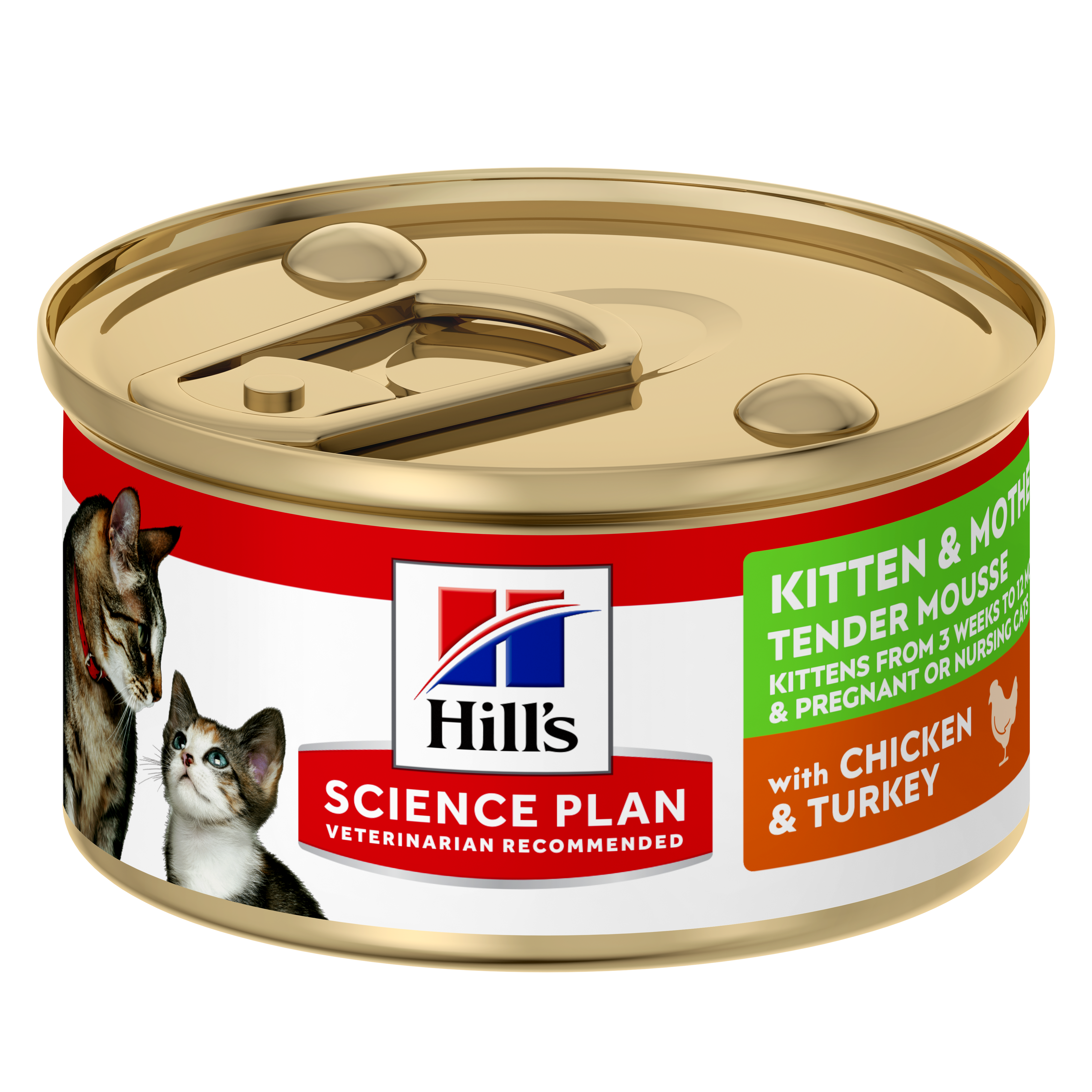 Hills SP Feline Kitten Mousse Chicken & Turkey Can 85 g