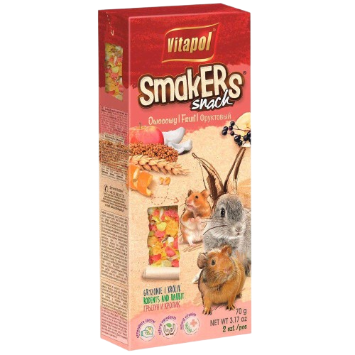 Vitapol - Smakers Gnagerfrukt 90 g - Smådyr - SnacksPetXL