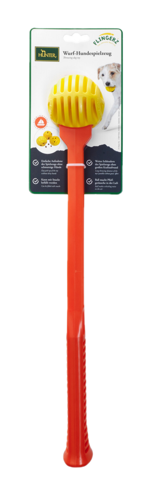 Hunter Hundeleketøy Flingerz Ball med utkaster