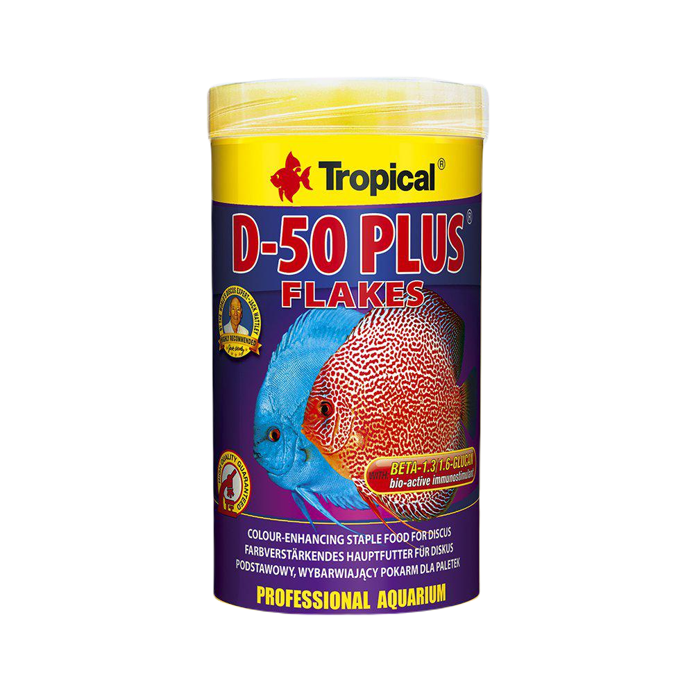 Tropical - Discus D-50 Plus Flakes 1 kg (pose) - Fisk - FôrPetXL