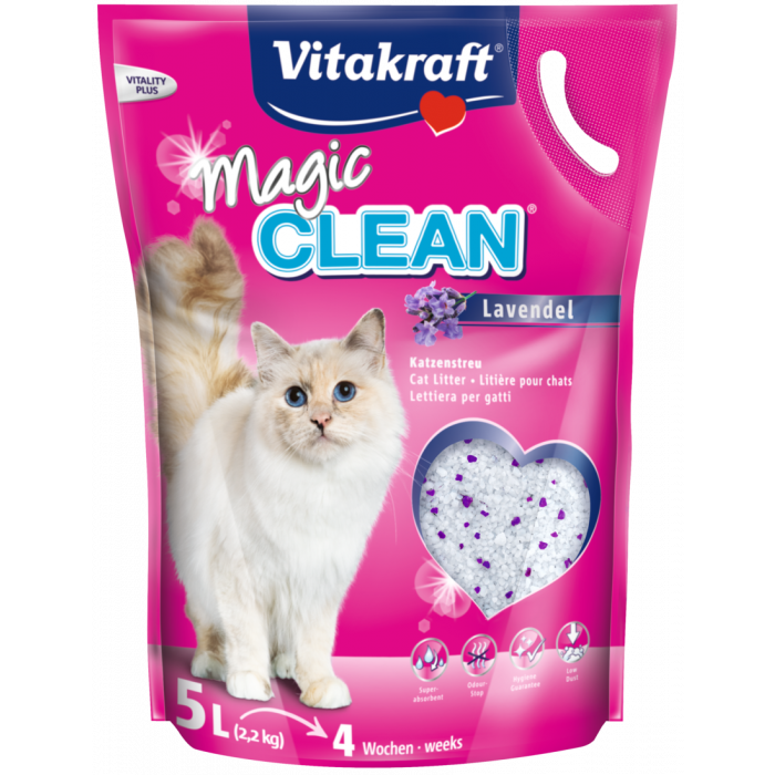 Vitakraft - Lavendel Magic Clean 5L - Katt - Toalett og kattesandPetXL