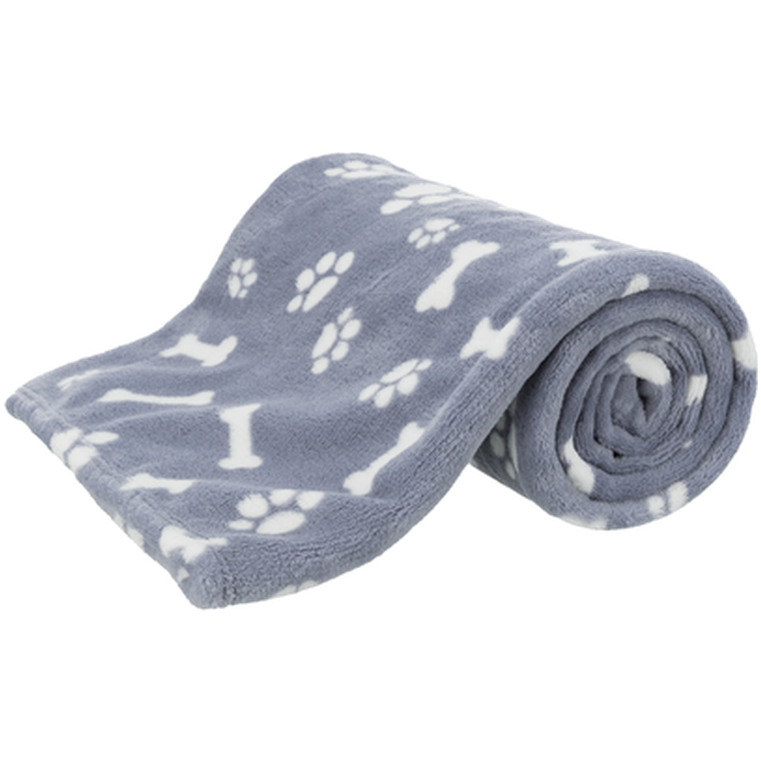 Kenny pledd, plysj 100x75 cm, blå