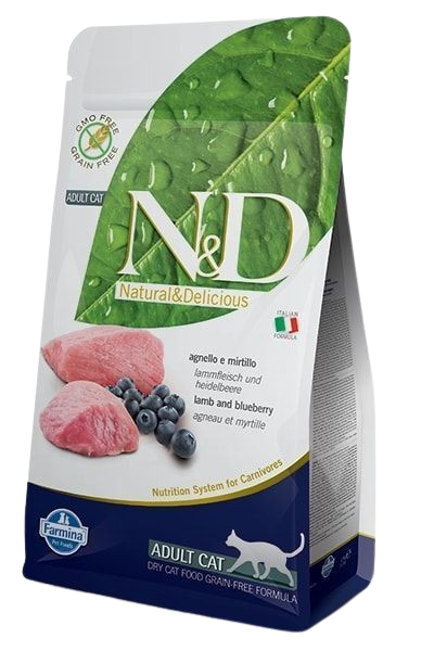 Cat N&D Grain Free Lamb & Blueberry Adult