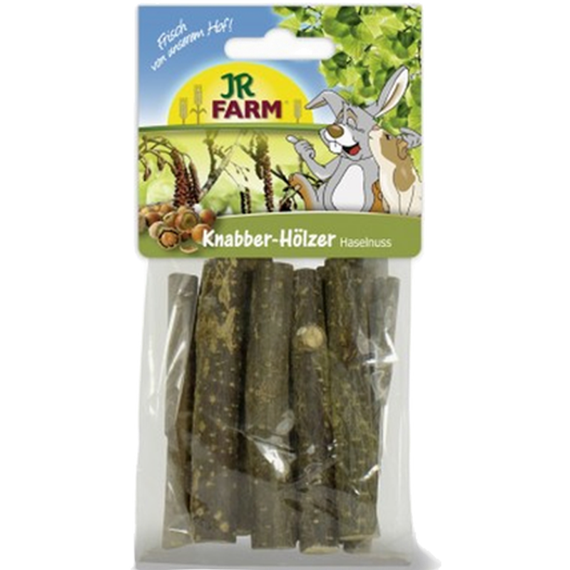 JR FARM - Nibble-Wood Hazelnut Gnagerpinner Hasselnøtt 40 g - Smådyr - SnacksPetXL
