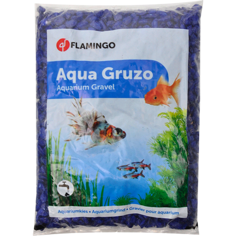 Flamingo Akvariegrus neonblått 1 kg