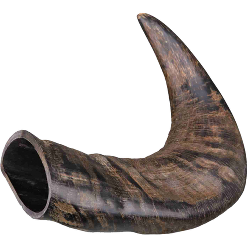 Bøffel-tyggehorn slitesterkt svart Medium