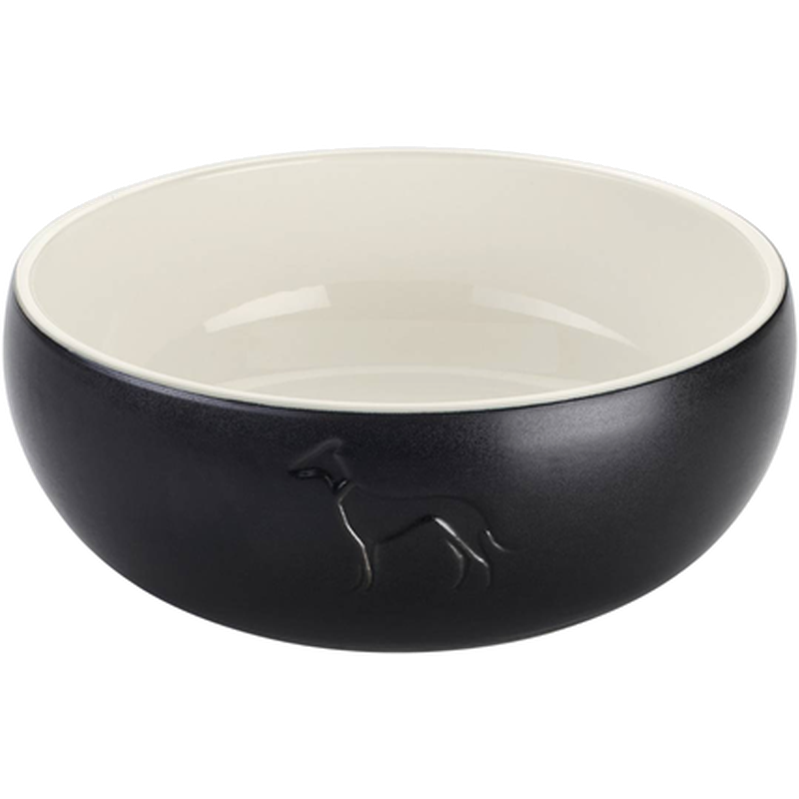 Dog & Cat Feeding Bowl Lund Ceramic Black 350 ml