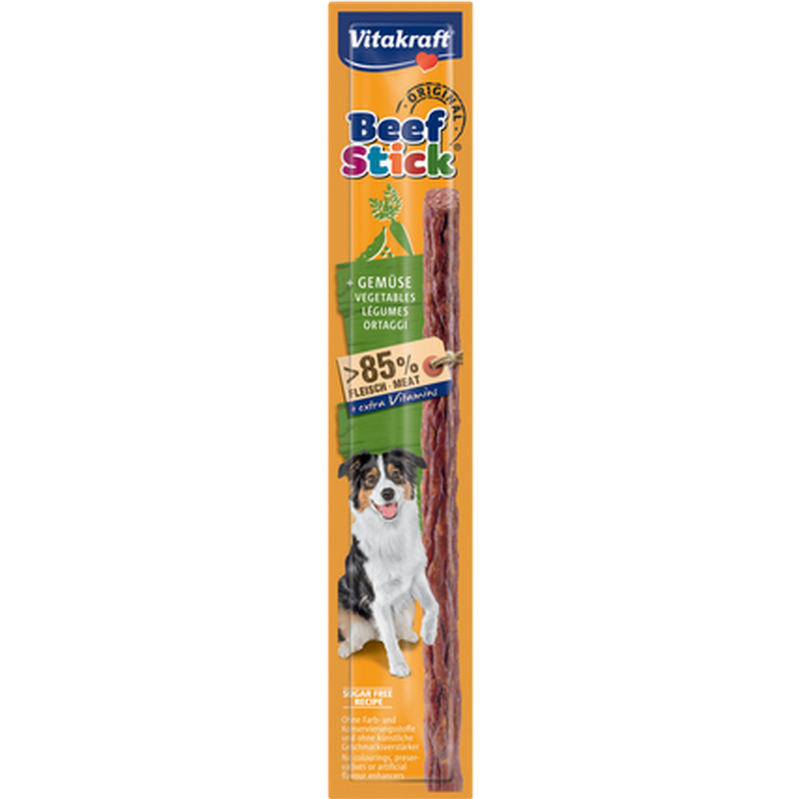 Beef-Stick Salami Grønnsaker 50 x 12 g - Hund - Hundesnacks - Vitakraft