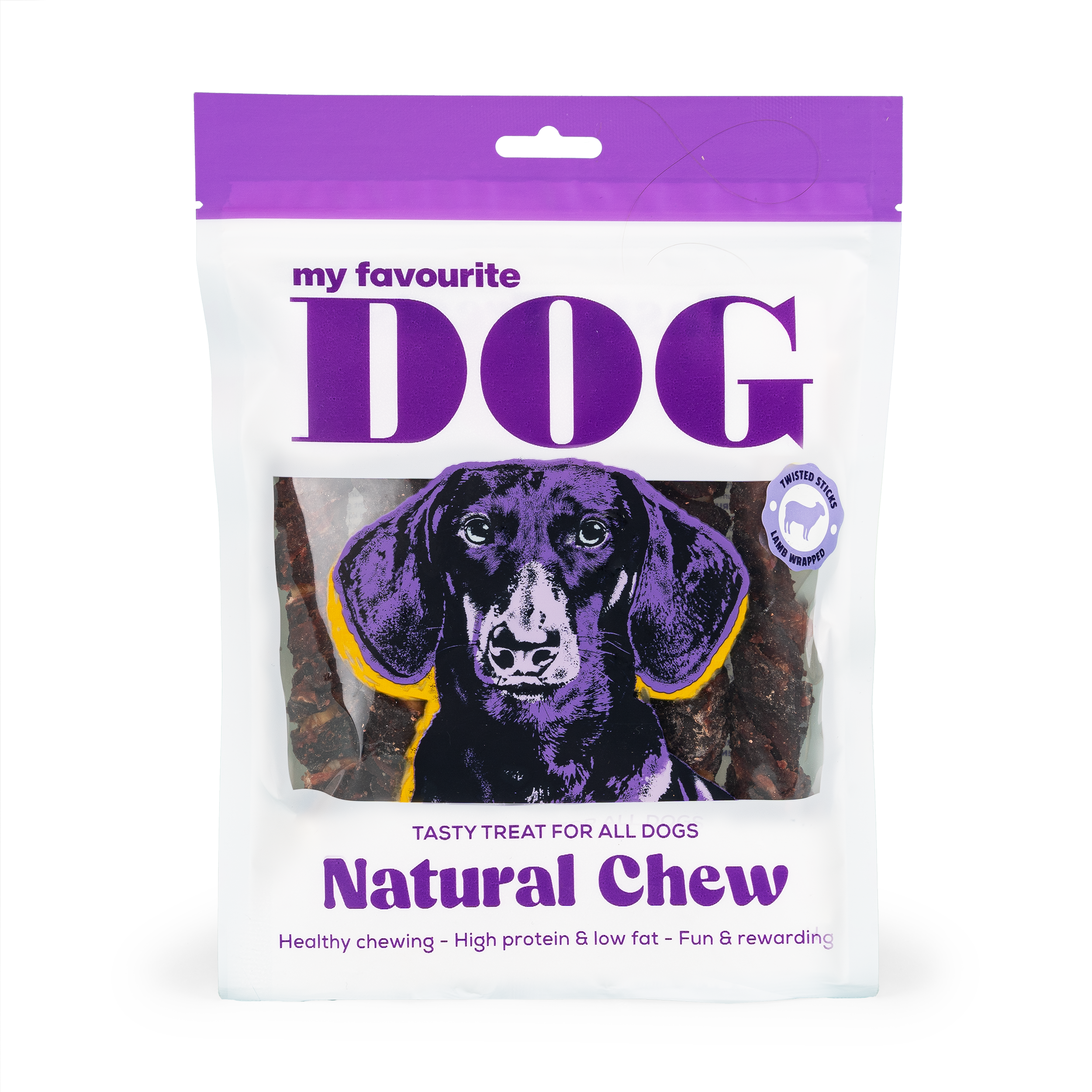 My favourite DOG Twisted Rawhide Sticks XL - Lam 17 cm, 375 g, 8-pk