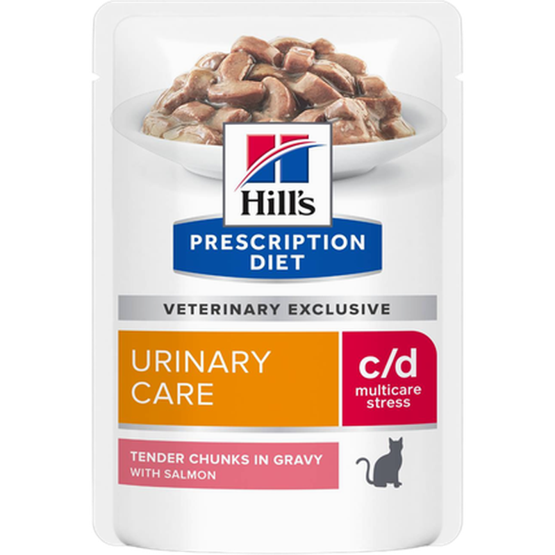 Hill's Prescription Diet Feline c/d Urinary Stress Salmon Pouch 12x85g