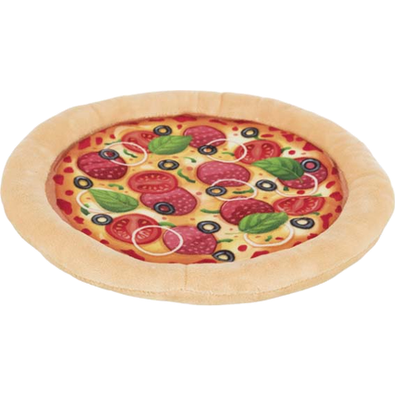Pizza Plysj Flerfarget 26 cm