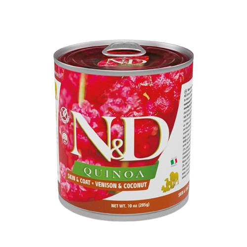 Farmina N&D Quinoa Skin & Coat Venison våtfôr til Hund