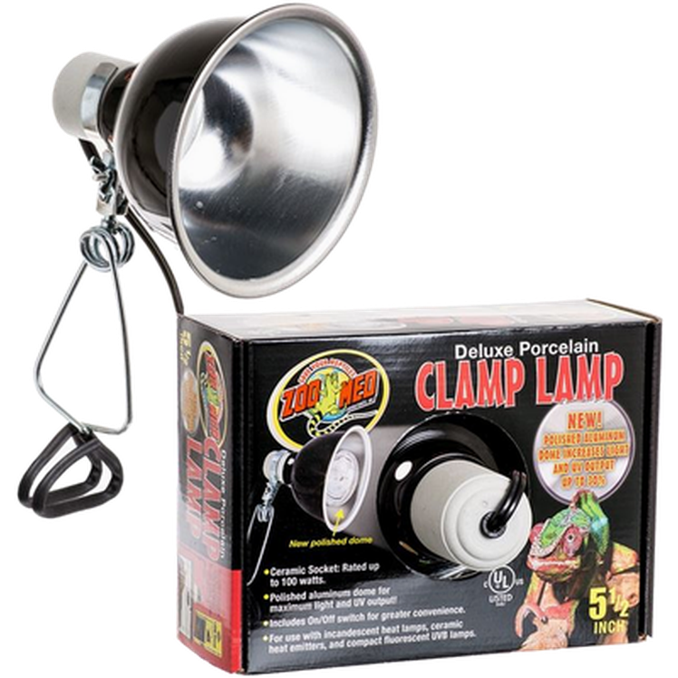 ZOO Med Deluxe porselensklemmelampe 14 cm, 100 W