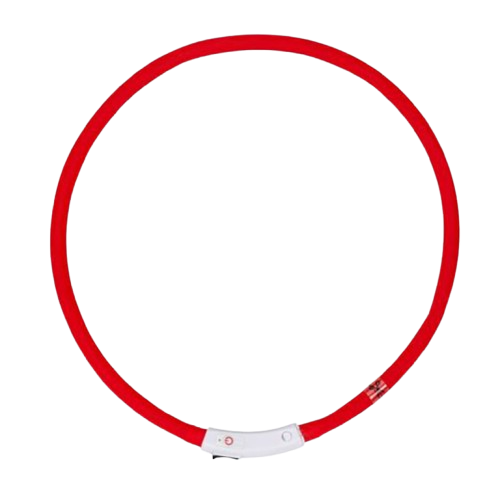 Led halsbånd rød