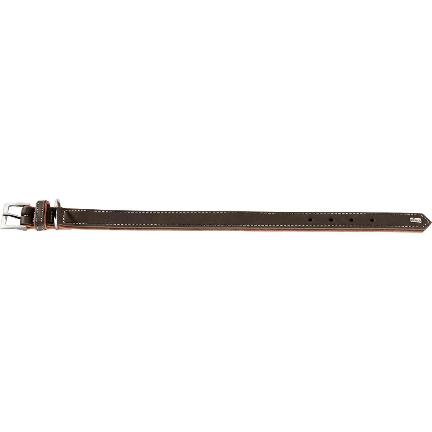 Hondenhalsband - Leer - Grijs - M 50 cm