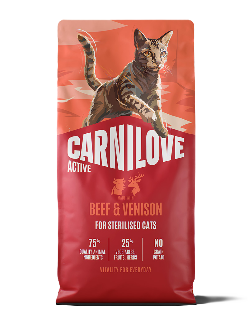 Carnilove Active Cat Beef & Venison for Sterilised Adult All Breeds
