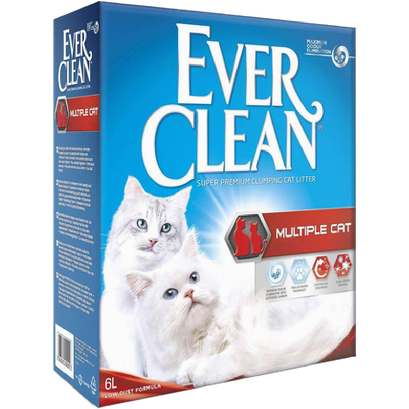 Ever Clean - Multiple Cat - Kattesand 6 L - Katt - Toalett og kattesandPetXL