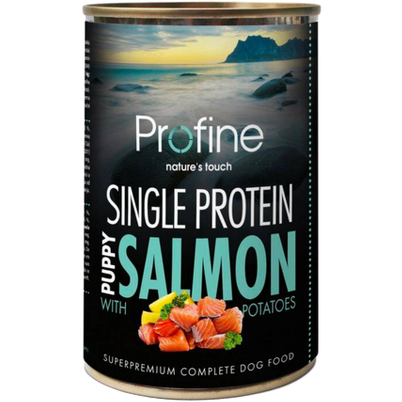 Dog Puppy Single Protein Salmon 400 g x 6 stk.