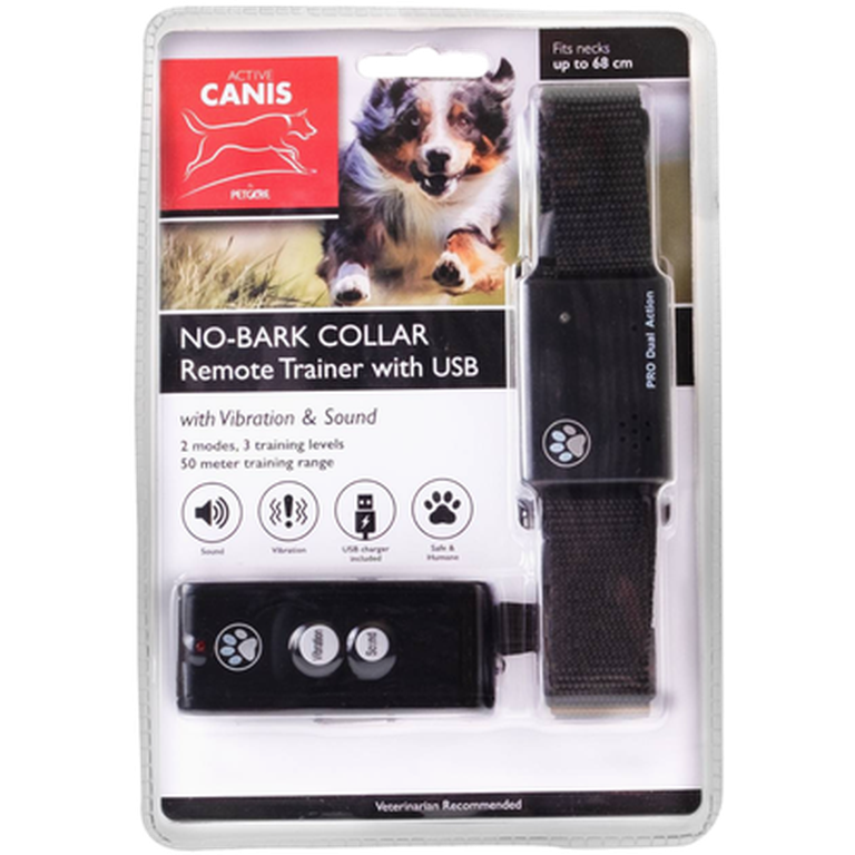 No Bark Collar Remote Trainer with USB Black One Size