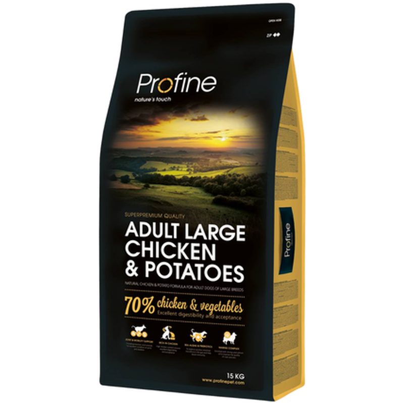 Profine Tørrfôr Adult Large Kylling & Poteter til hund
