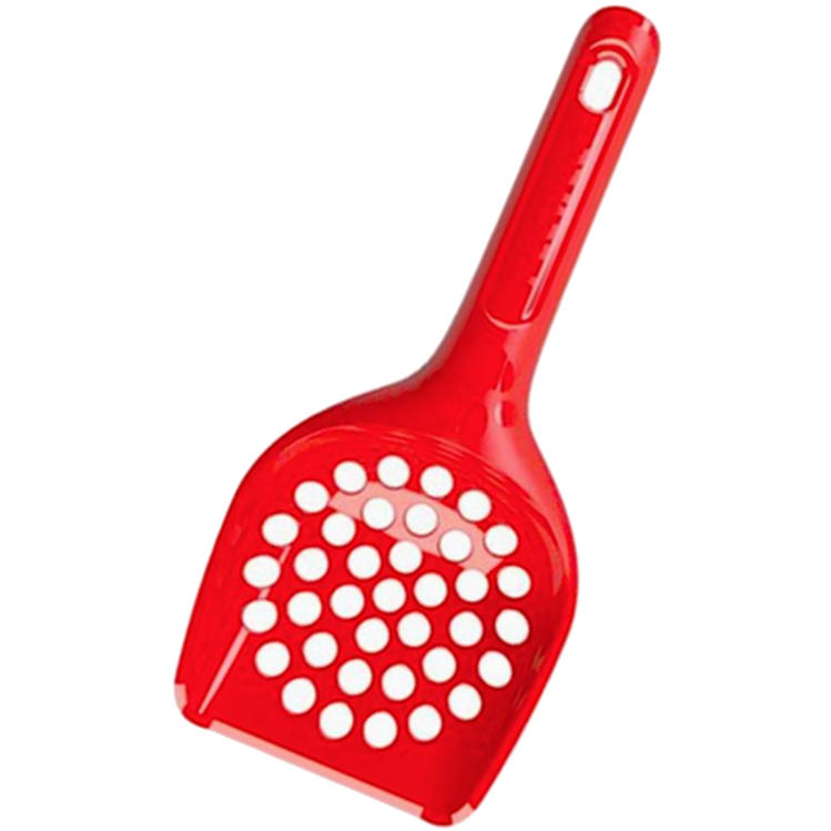 Kattespade med logo 1 stk. rød