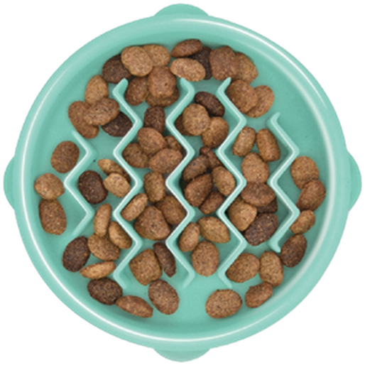Outward Hound Fun Feeder Slo-Bowl Mint X-Small 14x3cm