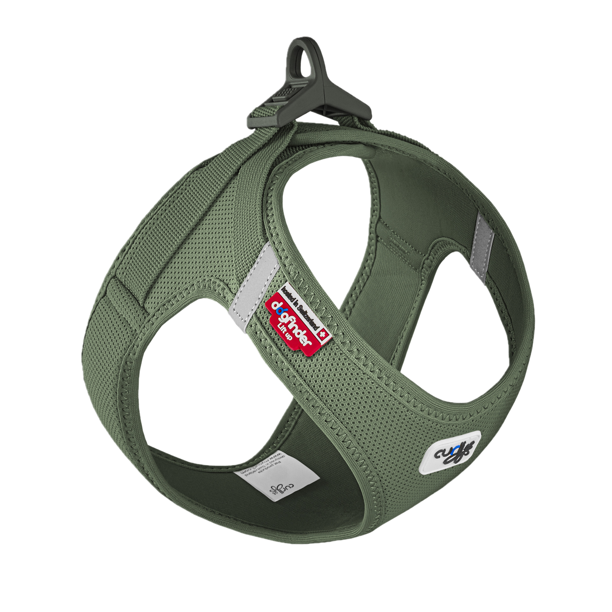 Curli Vest med selelås i luftmasker - Step in Moss Small