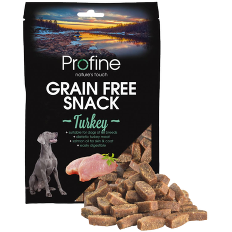 Profine Dog Grain Free Semi Moist Snack Kalkun 200 g