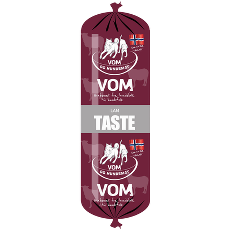 Vom og Hundemat Taste Lamm 500 g - Korv